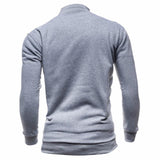 Men's Zipper Stand Collar Sports Sweatshirt 84607646X