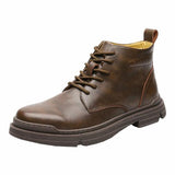 Mens Carved Martin Boots 48858770M Brown / 6 Shoes