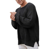 Men's Casual Round Neck Long Sleeve Pullover Knitwear 19852100M