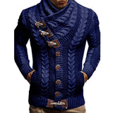 Men's Turtleneck Button Knit Sweater 08224677X