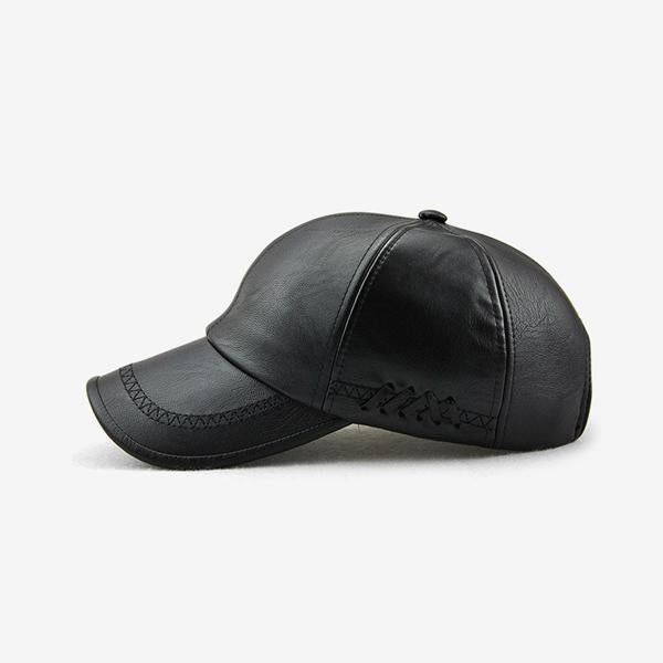 Leather Baseball Cap 32740655X Hats