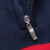 Men's Casual Zipper Stripe Knitwear 29214315Y