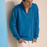 Men's Loose V Neck Sweatshirt Lapel Pullover Top 34825662X