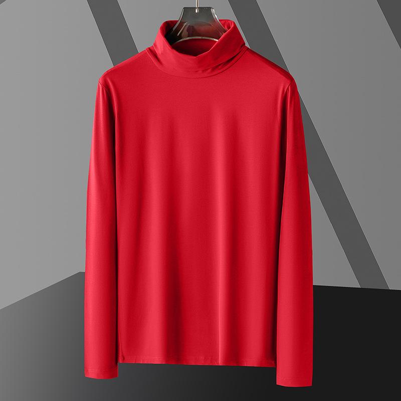 Men's Turtleneck Long Sleeve Solid T-shirt 71884440Z