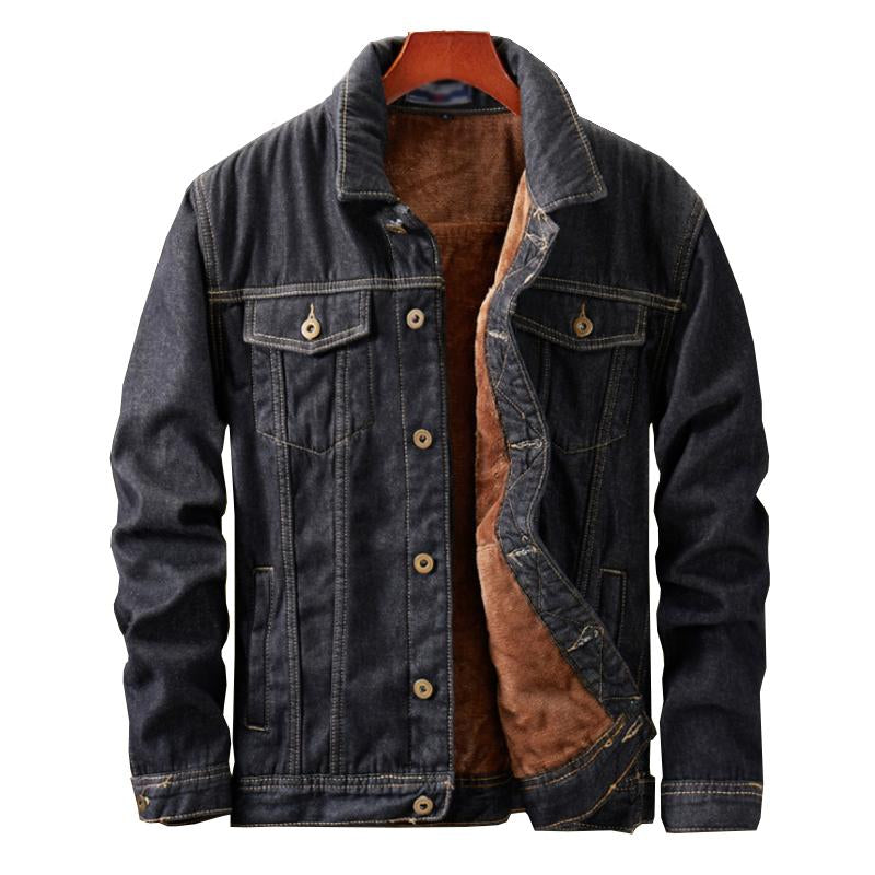 Men's Denim Loose Casual Lapel Jacket 61586200X