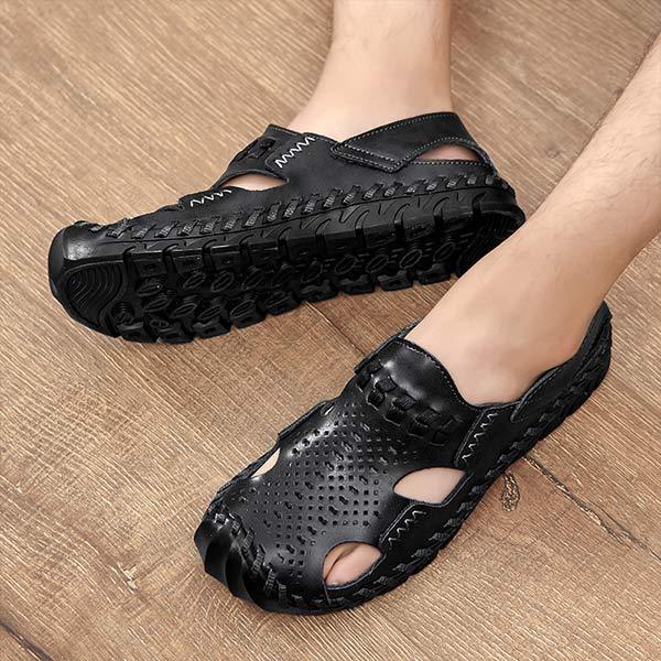 MEN'S OUTDOOR CASUAL LEATHER SANDALS 83083901
