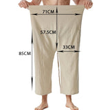 Men's Loose Solid Color Tie Harem Pants 56643820X