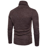 Men's Solid Color Swing Neck Long Sleeve Knitwear 91911778Y