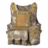 Mens Outdoor Amphibious Tactical Vest 52626751A Grey Camouflage / Free Vests