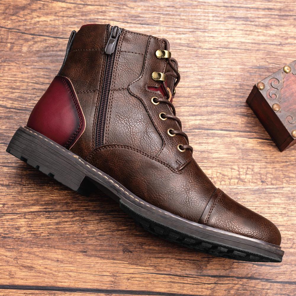 Mens Patchwork Ankle Boots 27607163W Shoes