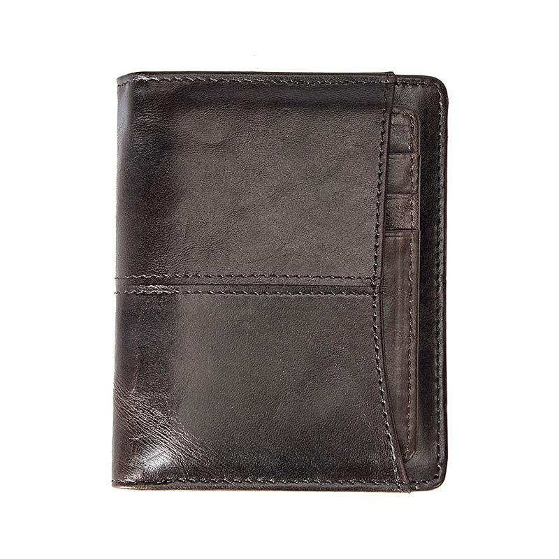 Men's Vintage Leather Large Capacity SIM Card Holder Wallet 98597500Y