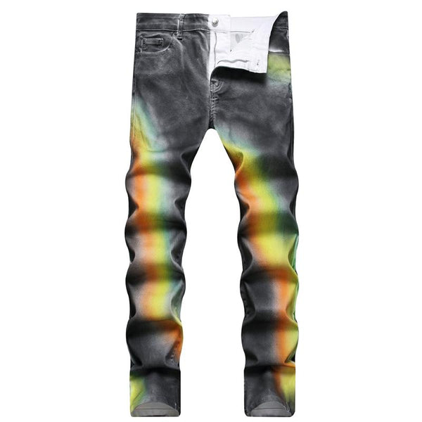 Men's Casual Rainbow Jeans 06061041Y