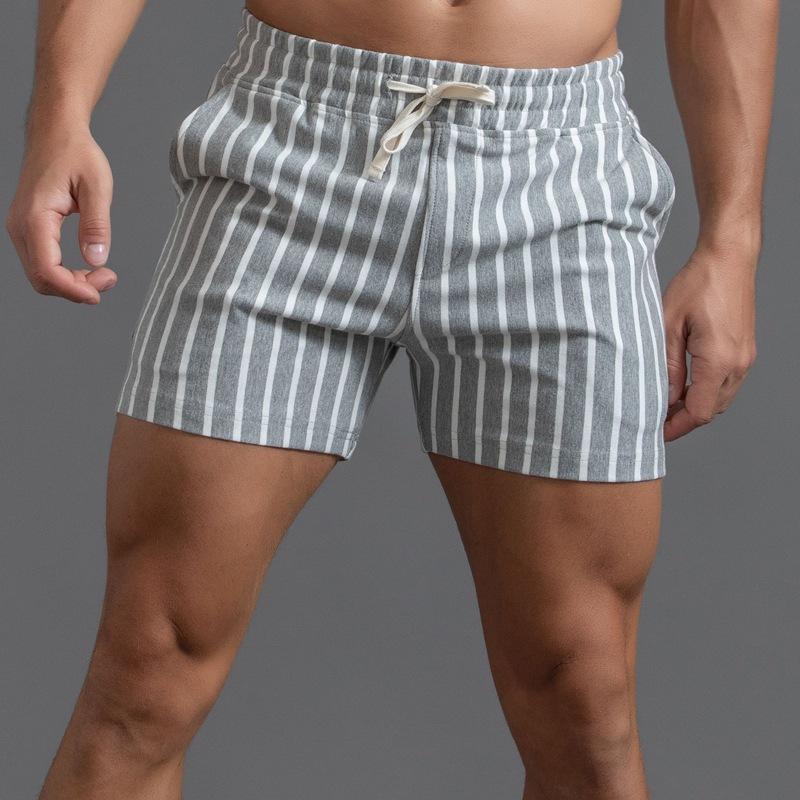 Men's Cotton Striped Casual Shorts 43487822Z