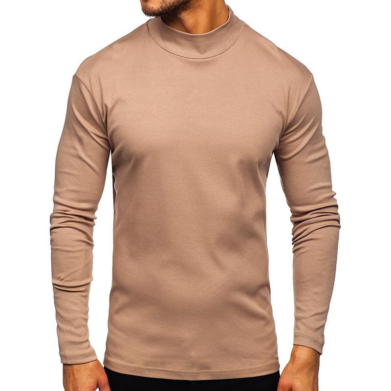 Men's Casual Turtleneck Long Sleeve Pullover T-Shirt 84347750M