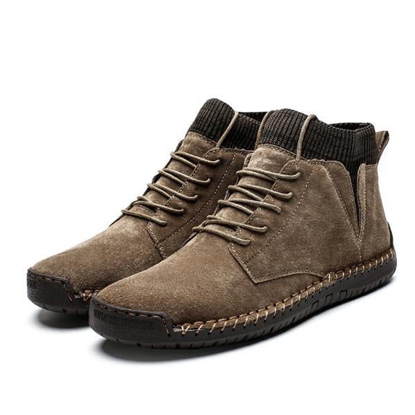 High Top Mens Boots Khaki / 6 Shoes