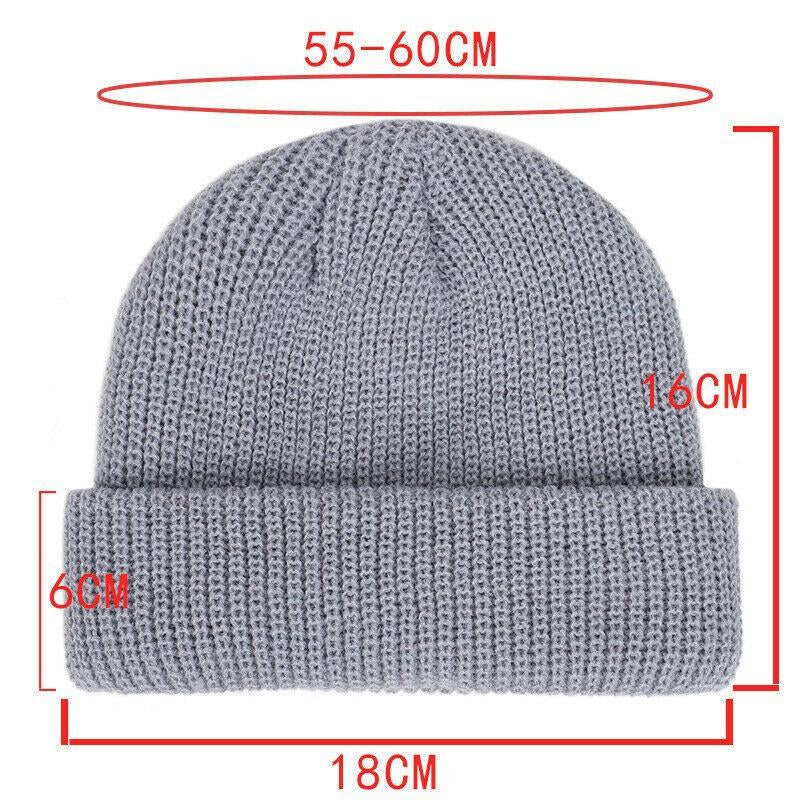 Hombres'S Gorro de punto cálido de color liso 81557867Y