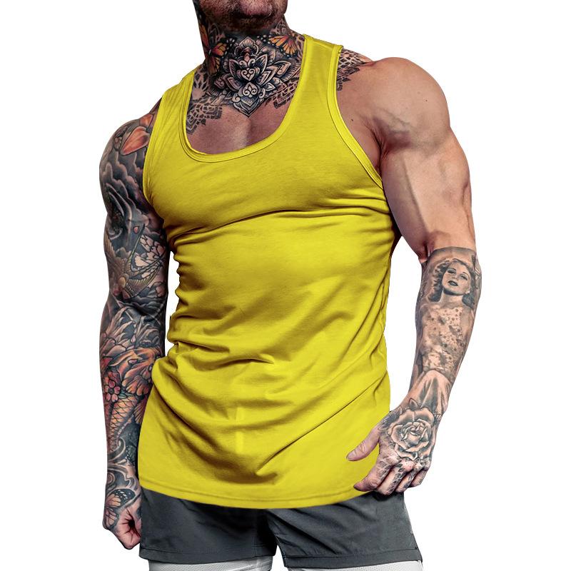 Men's Solid Color Sports Tank Top 18966384X