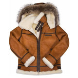 Men's Vintage Zip Thick Leather Coat 55852562X