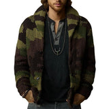 Men's Camo Jacquard Sweater Jacket 22228543X