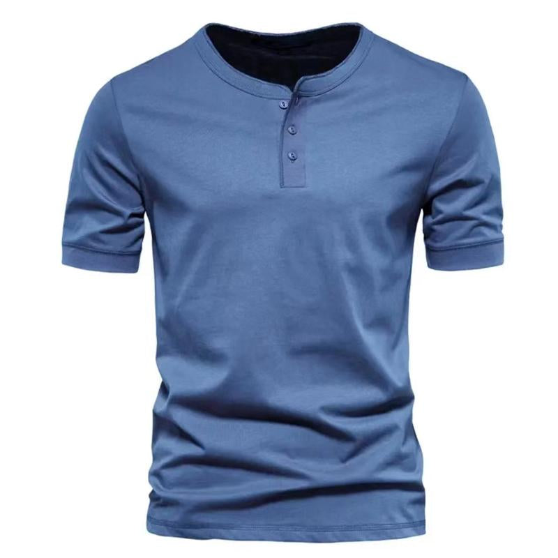 Men's Solid Color Short Sleeve T-Shirt 23111053Y