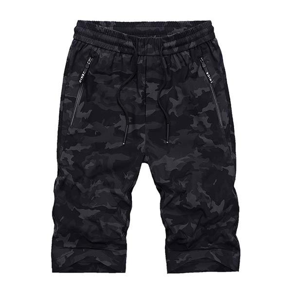 Mens Camo Elastic Shorts 69696915W Gray / M Shorts