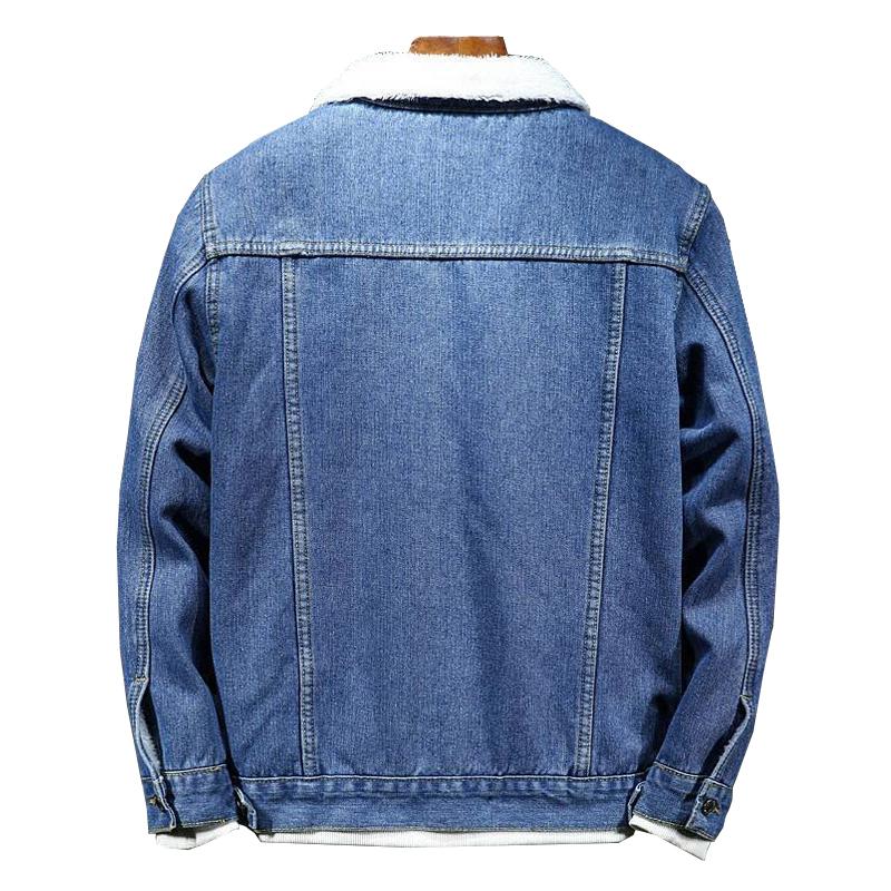 Men's Denim Loose Casual Lapel Jacket 61586200X