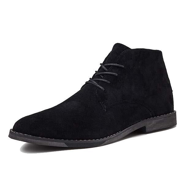Mens Lace-Up Ankle Boots 97769989 Black / 6.5 Shoes
