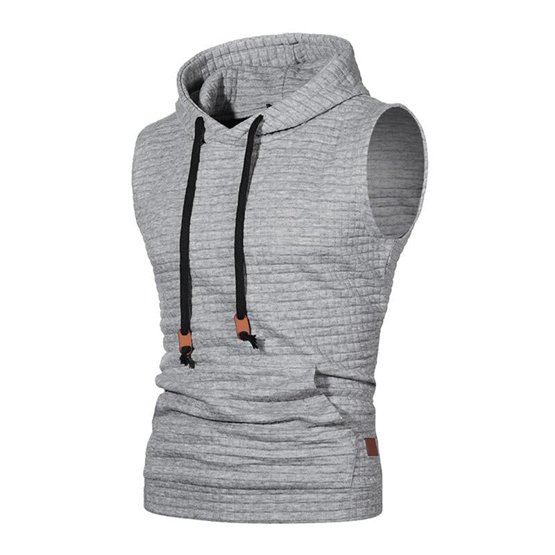 Sudadera deportiva informal con capucha y tirantes para hombre 27636830M