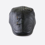 Vintage Panelled Leather Hat 36145485X Hats