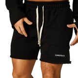 Men's Athletic Loose Letter Drawstring Shorts 62194874Y