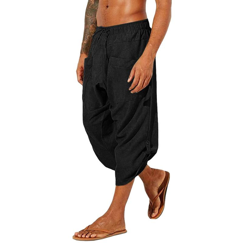 Men's Solid Color Loose Pants 14078098X