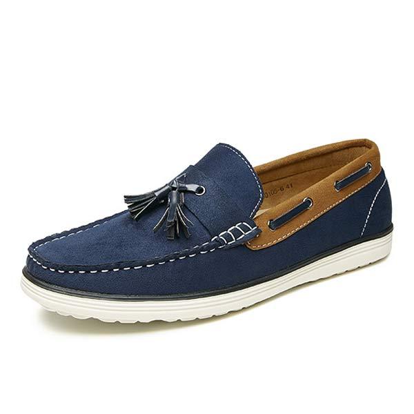 Mens Business Casual Shoes 24770677 Blue / 7 Shoes