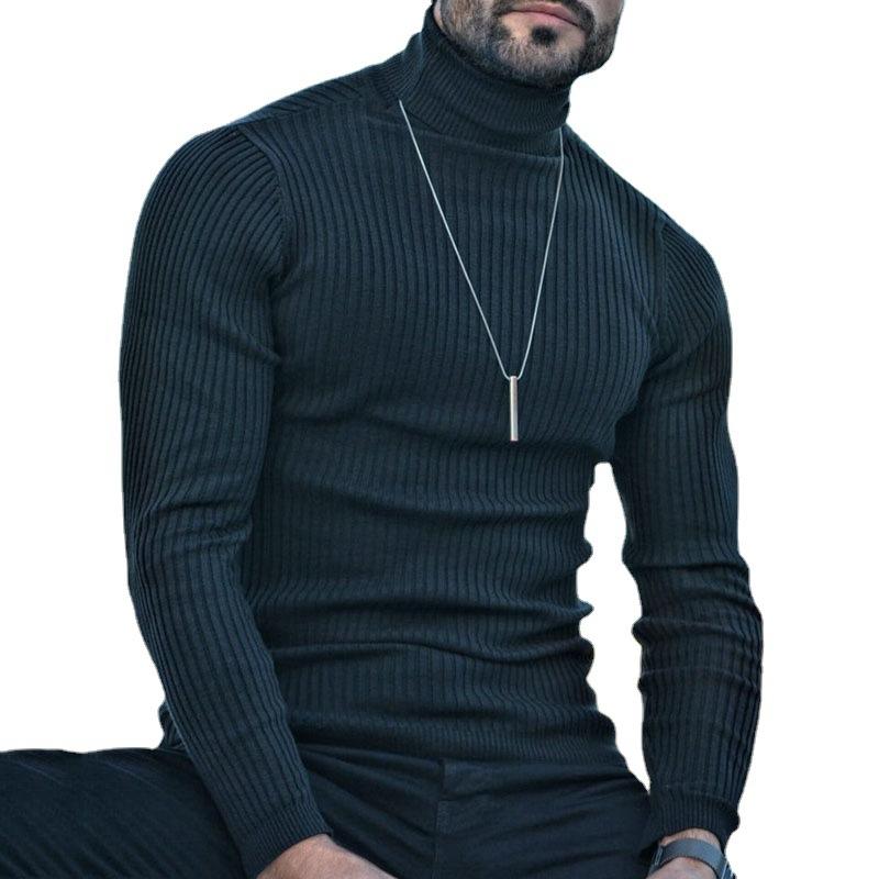 Men's Casual Turtleneck Pullover Sweater 96815974M