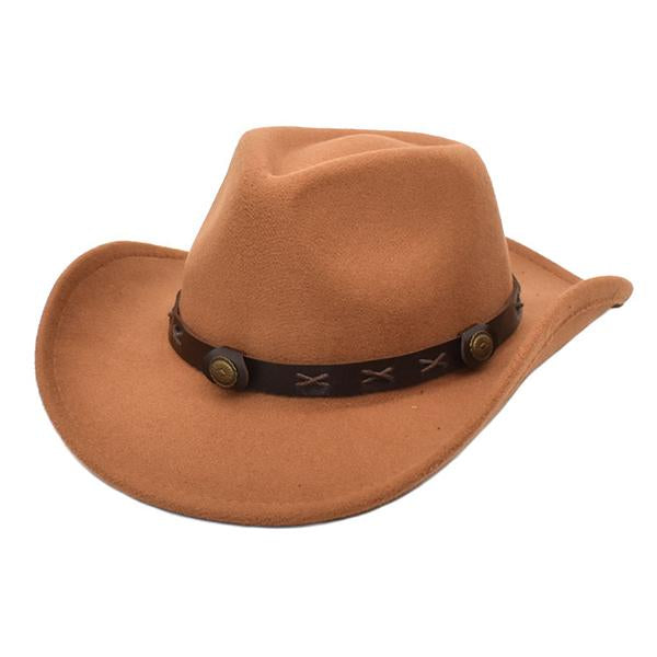 Vintage Western Cowboy Hat 88423977M Khaki / M(56-58Cm) Hats
