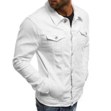 Men's Casual Solid Color Button Lapel Jacket 02134545M