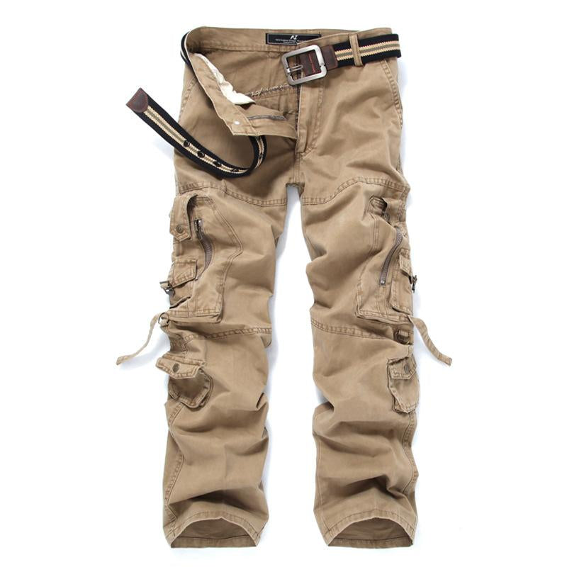 Pantalones cargo holgados con múltiples bolsillos para hombre 67742856Y