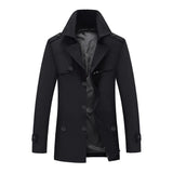 Men's Lapel Mid-length Trench Coat 37659283Z