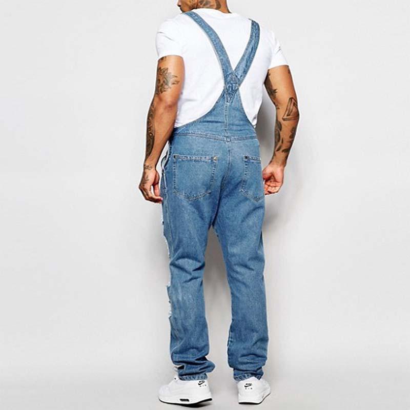 Lässiger zerrissener Jeans-Overall für Herren 40221493M