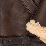 Men's Casual Lapel Warm Long Sleeve Faux Leather Coat 47070346M