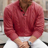 Men's Casual Solid Color Sweater 69914323Y