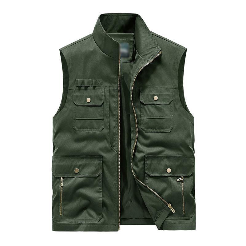 Men's Casual Outdoor Multi-pocket Workwear Vest 28458245M