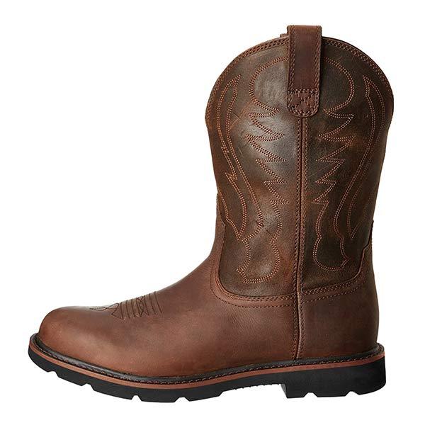 Mens Western Cowboy Boots 54481013W Brown / 6 Shoes