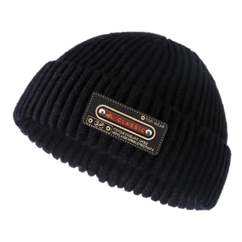 Hombres'S Gorro de punto cálido de color liso 81557867Y