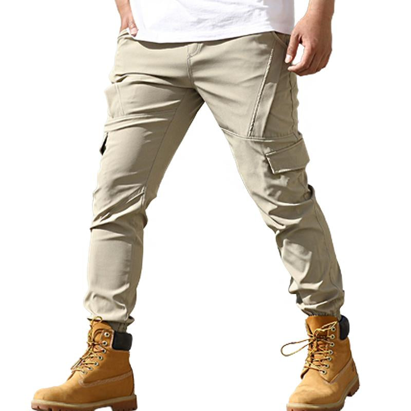 Pantalones cargo casuales con múltiples bolsillos para hombre 64232248Y