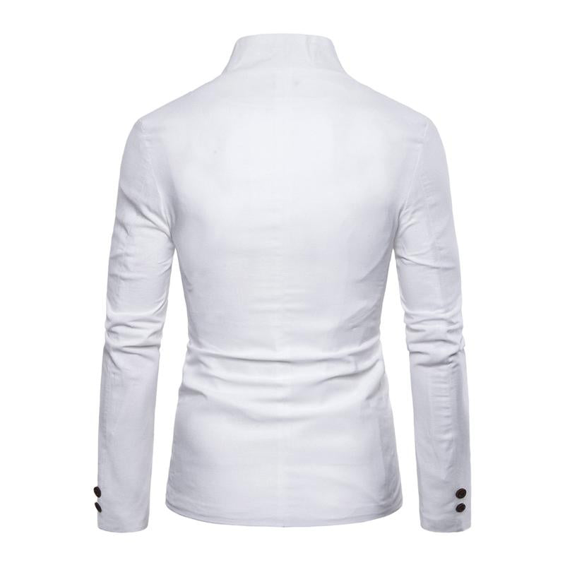 Ensfarget herre, dekorert stativ med flere knapper, tynn blazer 41842490Y