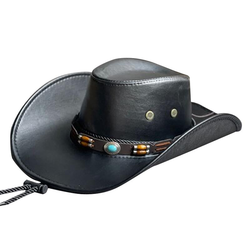 Men's Leather Western Cowboy Hat 09378026Y