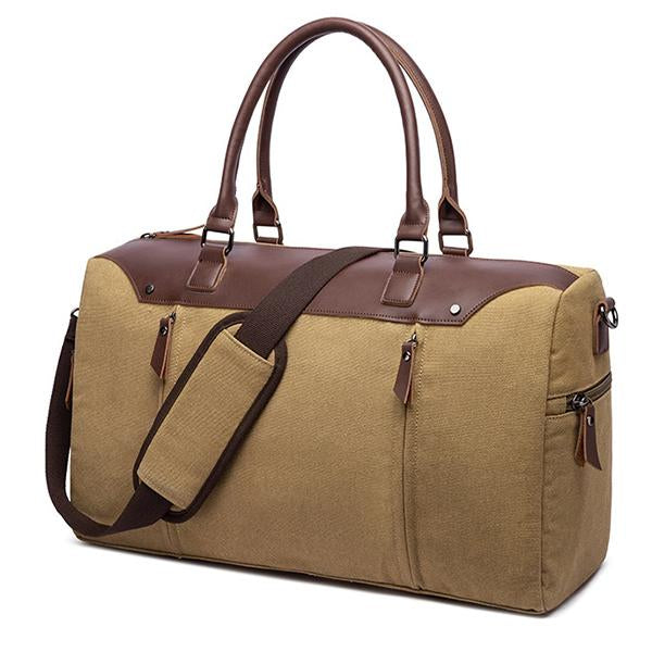 Casual Tote Canvas Luggage Bag 85085230M Khaki Handbags