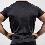 Men's Solid Color Quick-drying Breathable Training High-elasticity T-shirt 52586914X