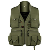 Mens Outdoor Breathable Multifunctional Fishing Vest 66707258M Dark Green / S Vests