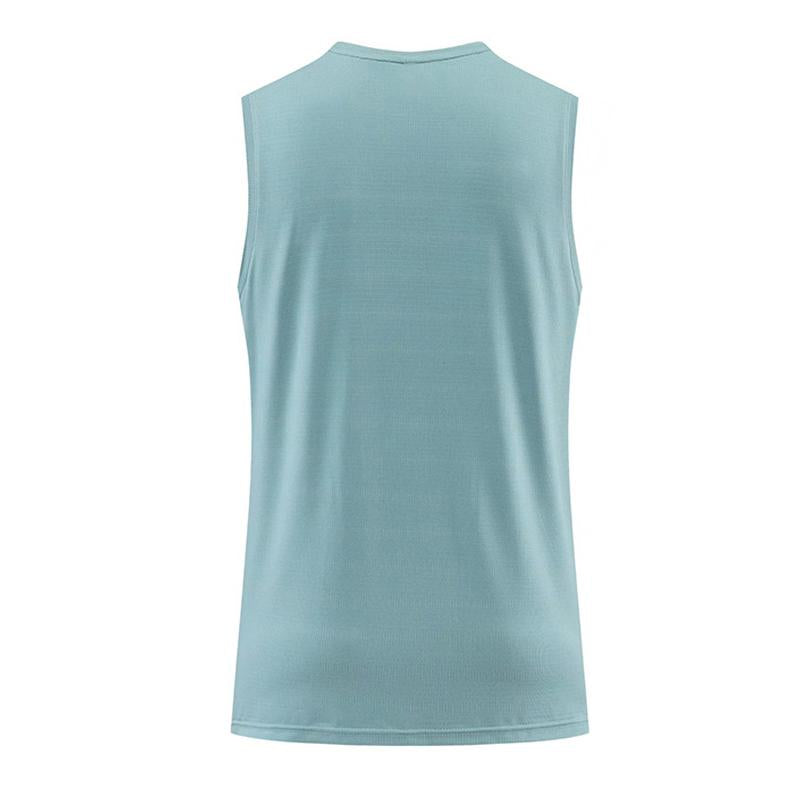 Men's Solid Color Sleeveless Quick Dry T-Shirt 19832642Y